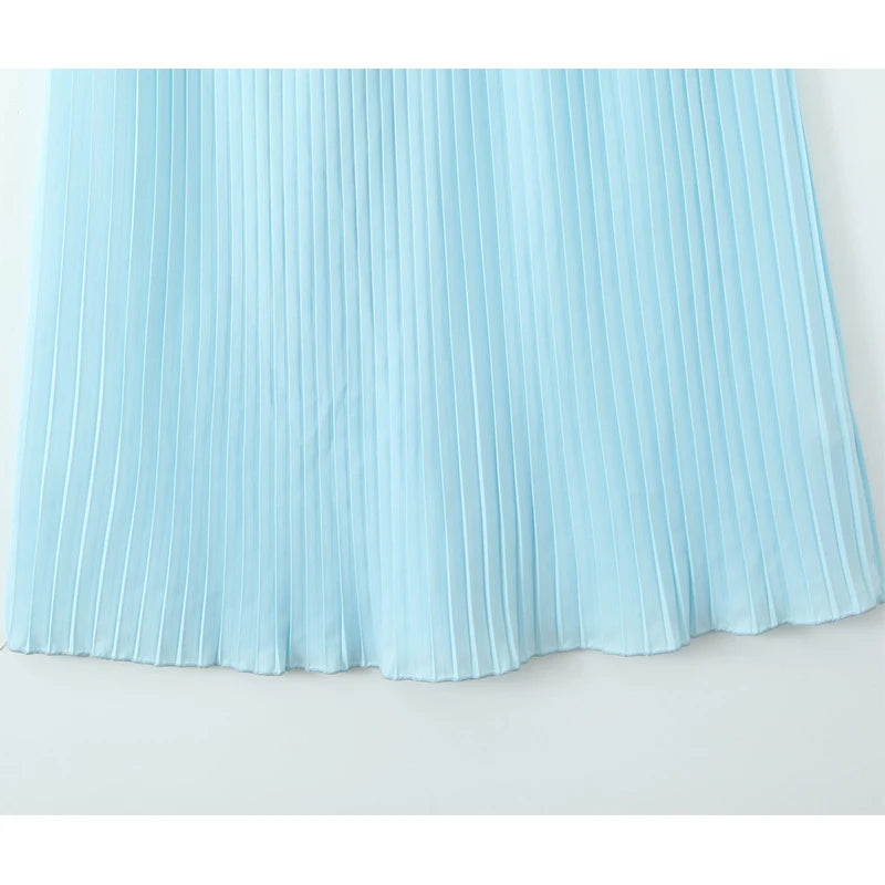 Elegant Blue Low Waist Strapless Maxi Dress for Parties - Image 6