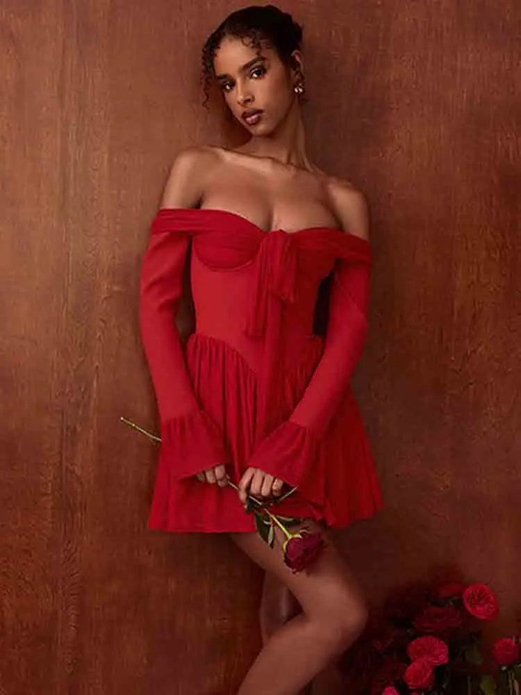 Elegant Strapless Backless Sexy Mini Dress for Women - Image 4