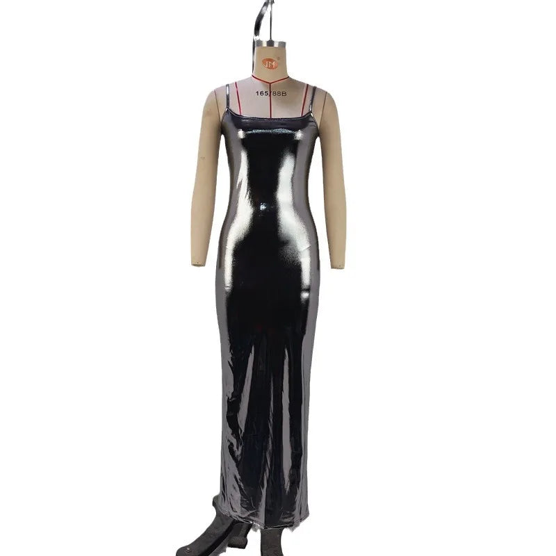 Chic Women's Strapless Slim Halter Dress for Winter - Image 6