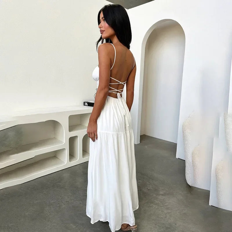Backless Maxi Dress: Sexy Summer Vacation Outfit for Women - Image 6