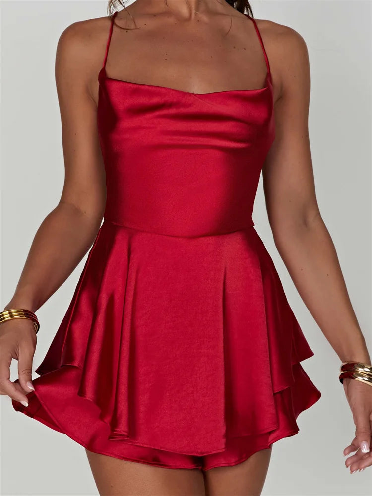 Backless Lace-Up Mini Dress for Summer Parties - Image 6