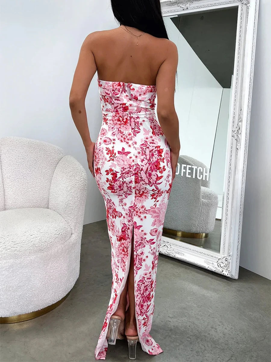 Elegant Off-Shoulder Sleeveless Bodycon Dress for Summer - Image 6