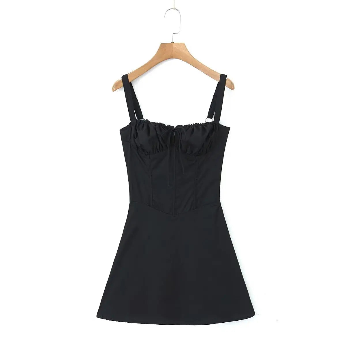 Women's Pink Back Lacing Mini Dress for Summer Parties - Image 6