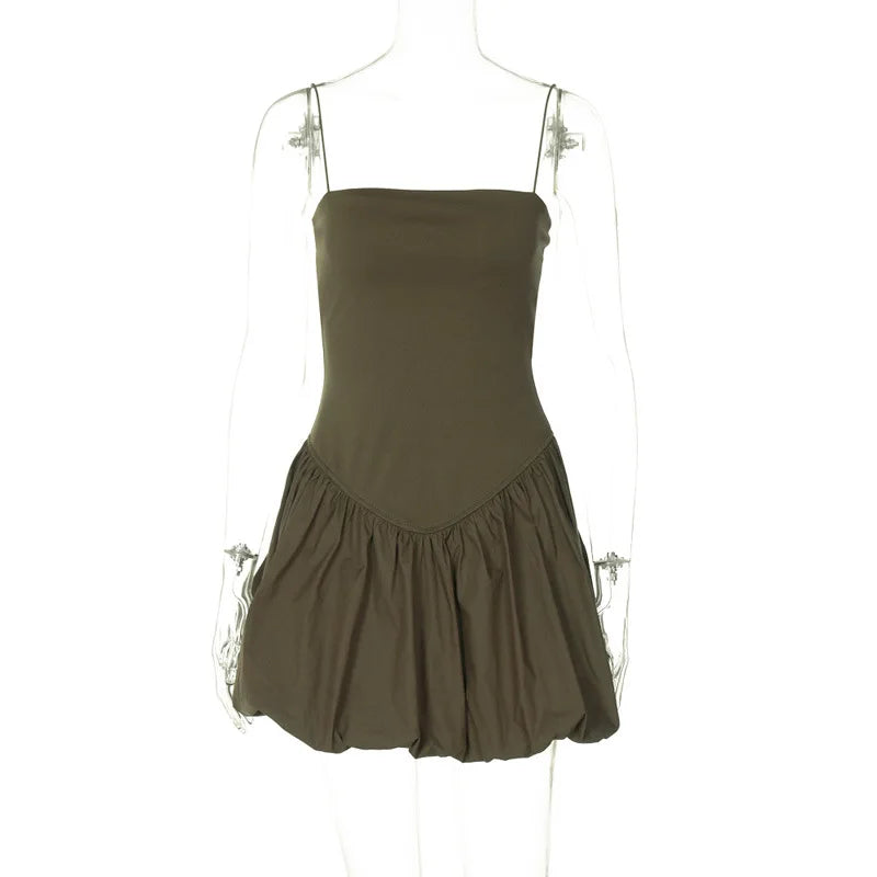 Chic Backless Solid Mini Dress for Summer Parties - Image 6