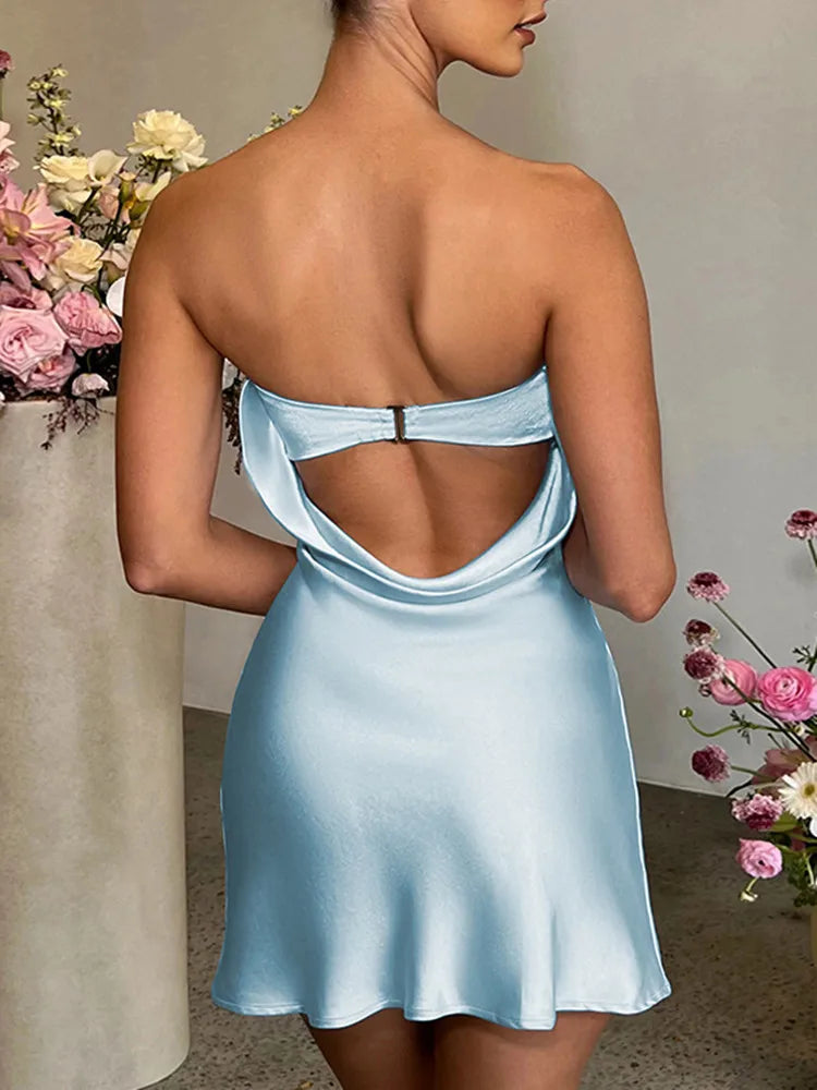 Elegant Off-Shoulder Mini Dress for Evening and Parties