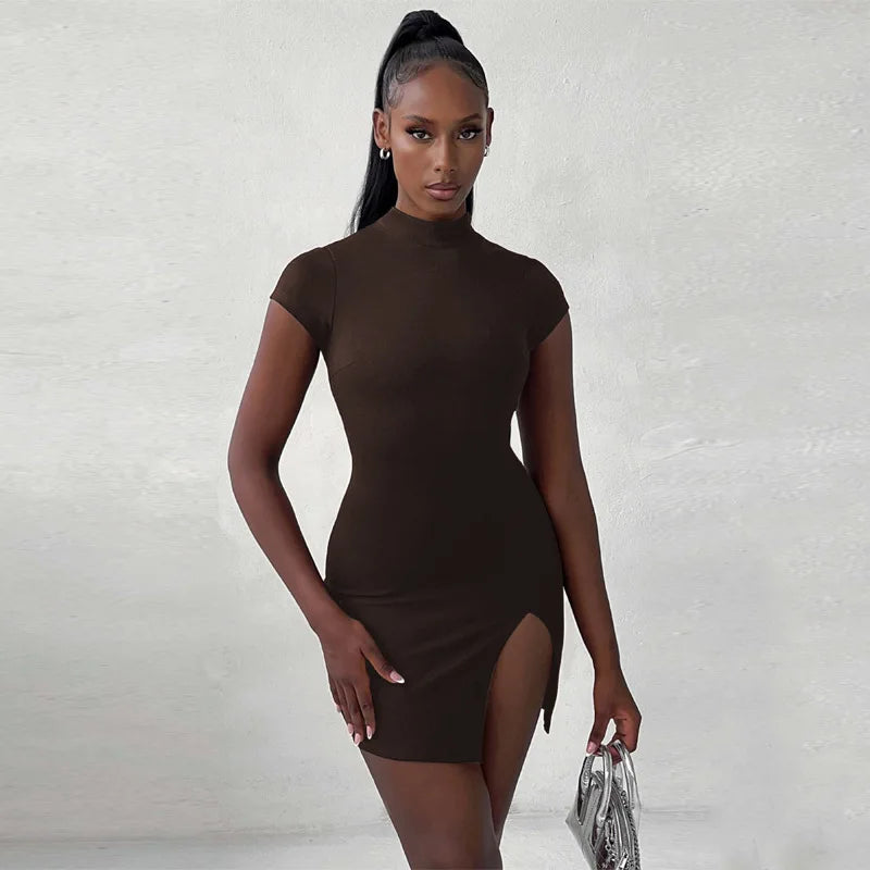 Women’s Black Mini Bodycon Dress for Summer Party - Image 4