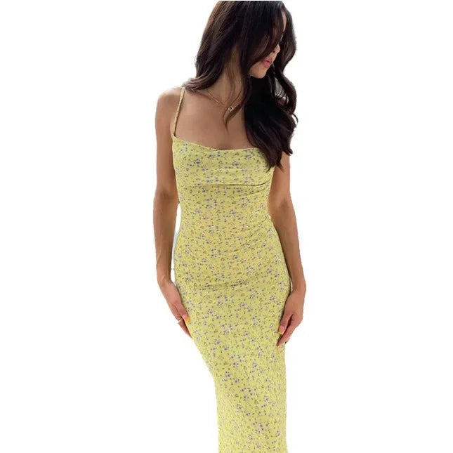 Floral Backless Halter Dress for Spring & Summer - Image 7