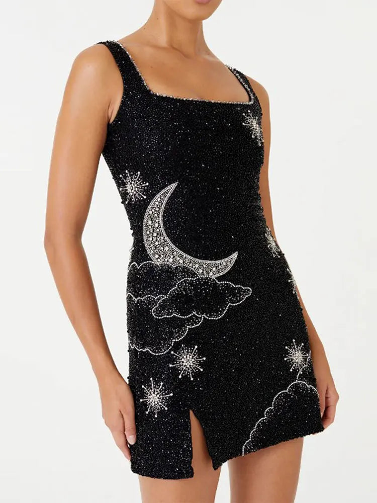 Elegant Sequin Mini Dress for Women - Sexy A-Line Style - Image 3