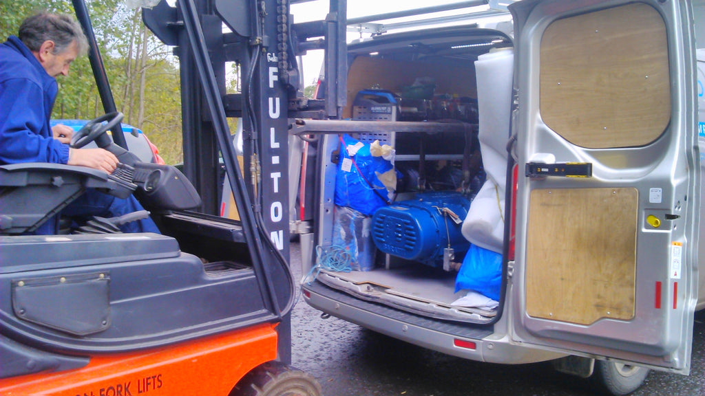 a blower after being refurbished by edc air compressors