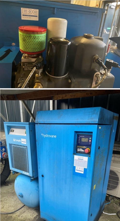 air compressor service on hydrovane air compressor
