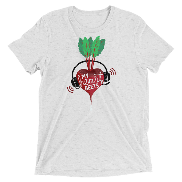 My Heart Beets - Funny Vegan T-Shirt by The Dharma Store