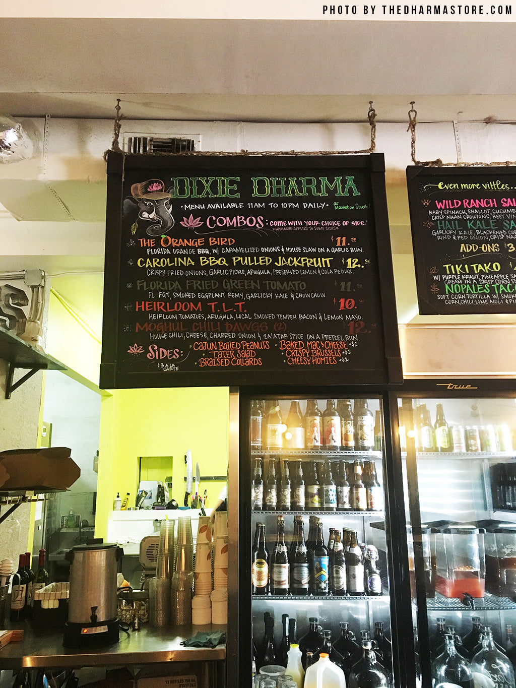 Dixie Dharma Menu - The Dharma Store