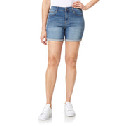 WallFlower Women's Irresistible Denim Shorts High-Rise Insta Soft Juniors (Standard and Plus), Holly, 9