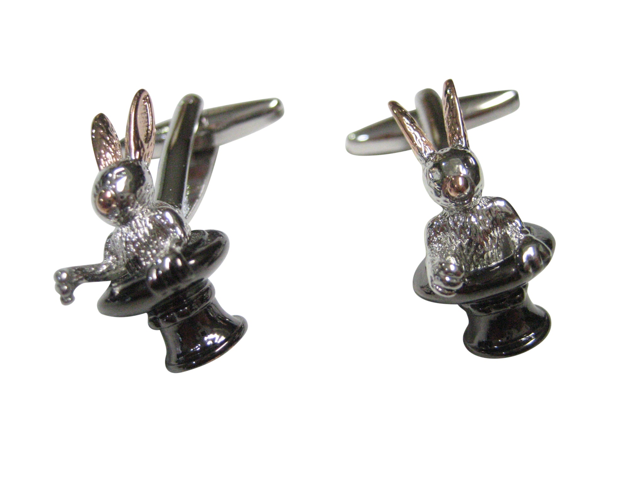 Magician Rabbit in a Hat Cufflinks