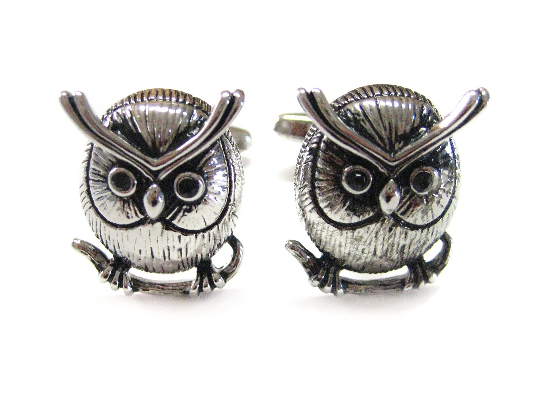 Round Owl Cufflinks - Kiola Designs