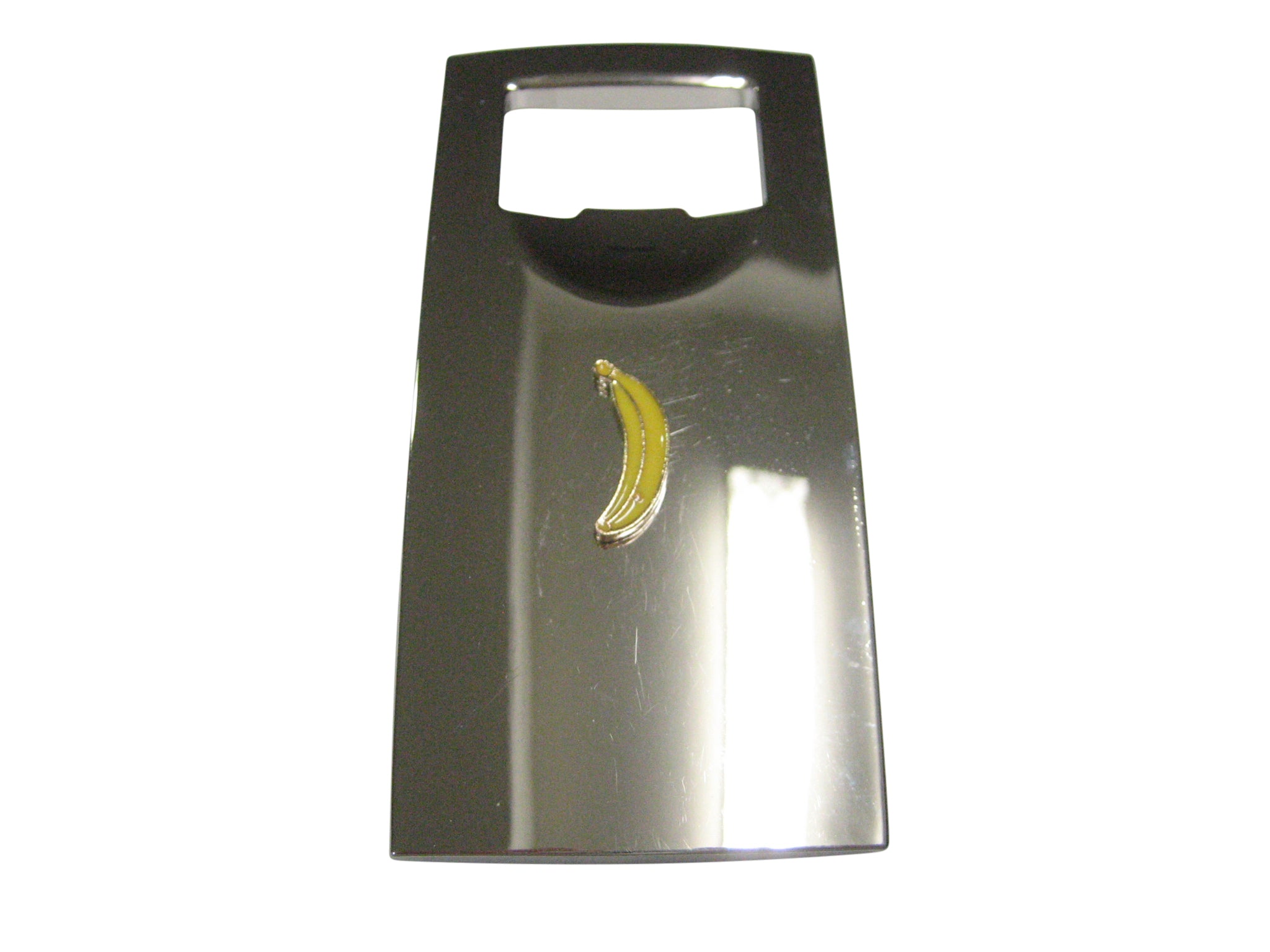 Yellow Toned Flat Banana Fruit Bottle Opener