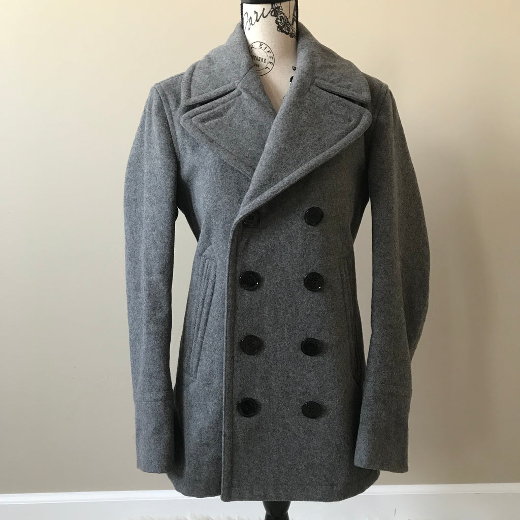 burberry gray wool coat