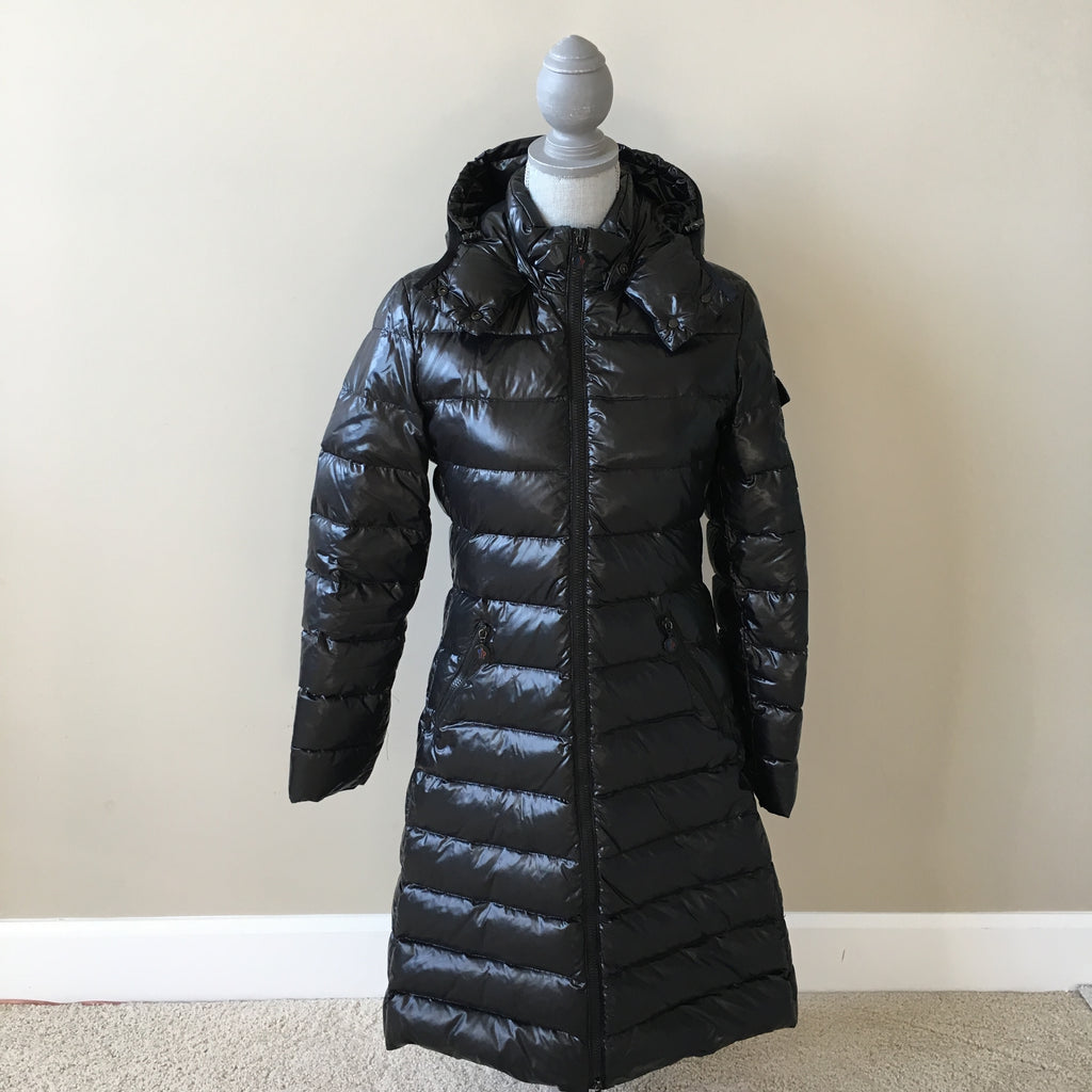 moncler black moka down jacket