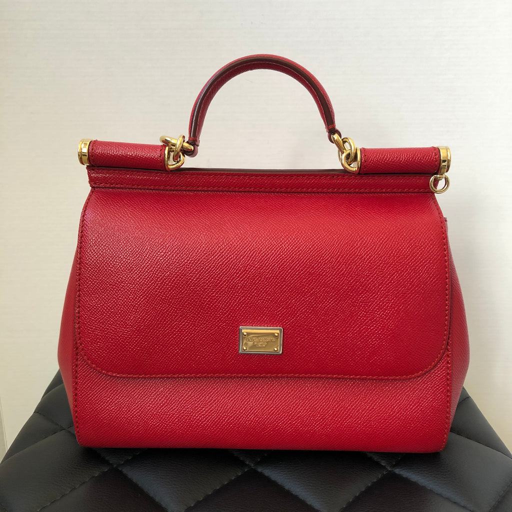 red dolce and gabbana bag