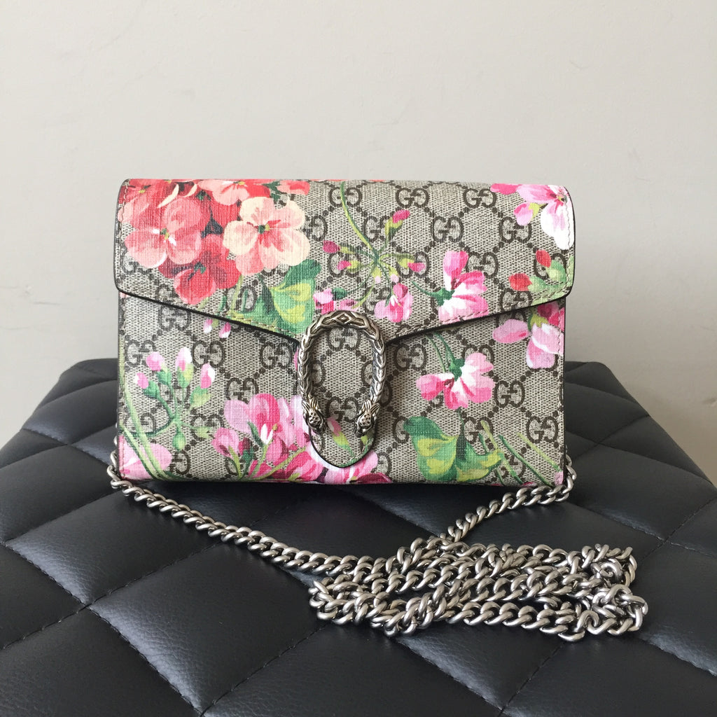 gucci dionysus wallet on chain blooms