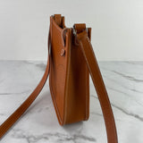 Hermes Gold (Brown) Evelyne TPM Epsom Leather Crossbody Bag with Leather Strap