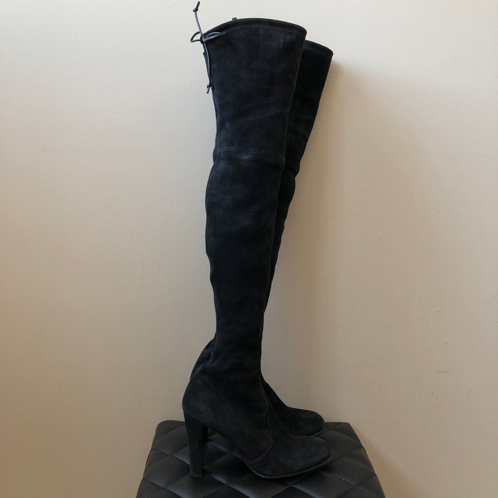 black over the knee boots size 9