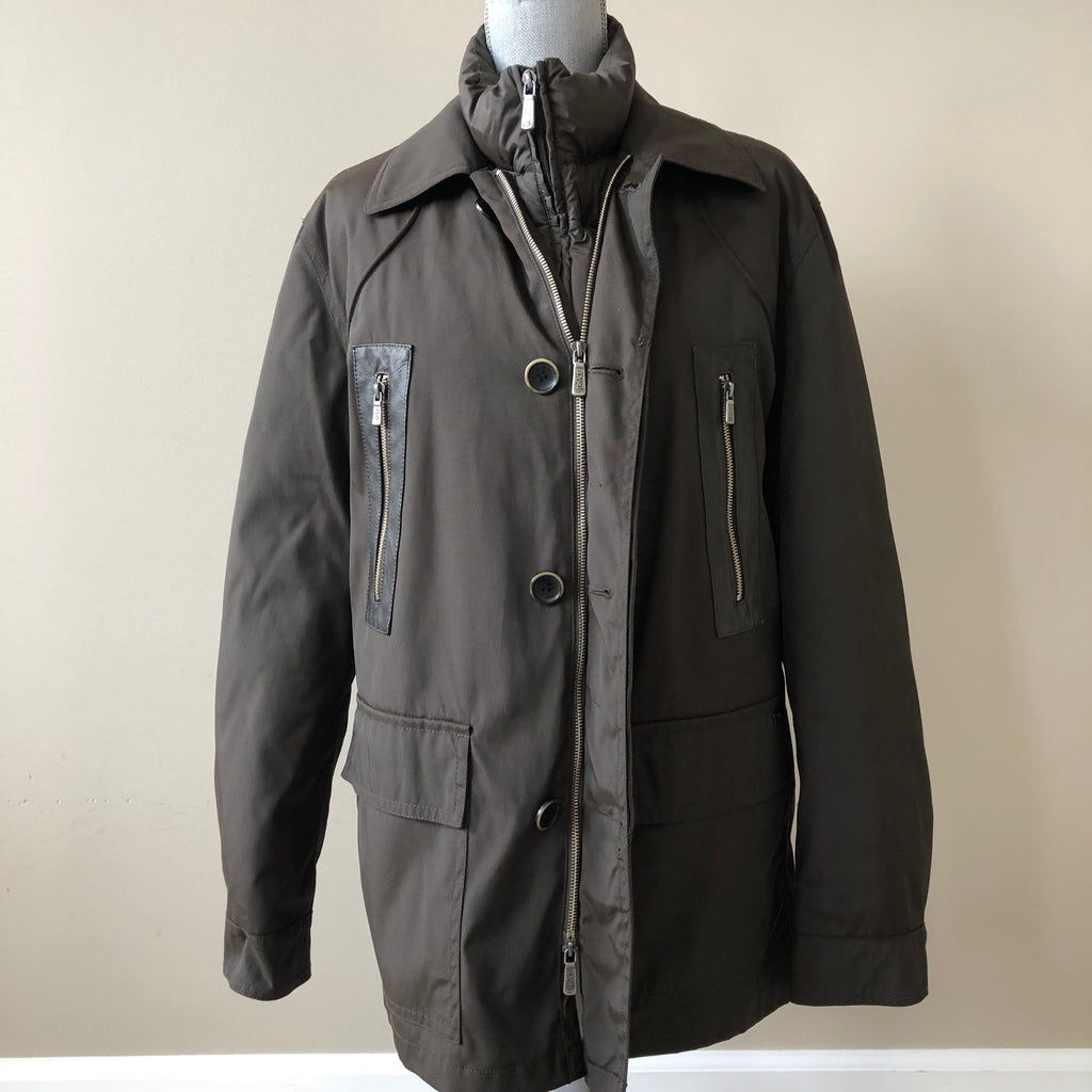 Versace Collection Men’s Brown 2 in 1 Down Winter Jacket Size 48 ...