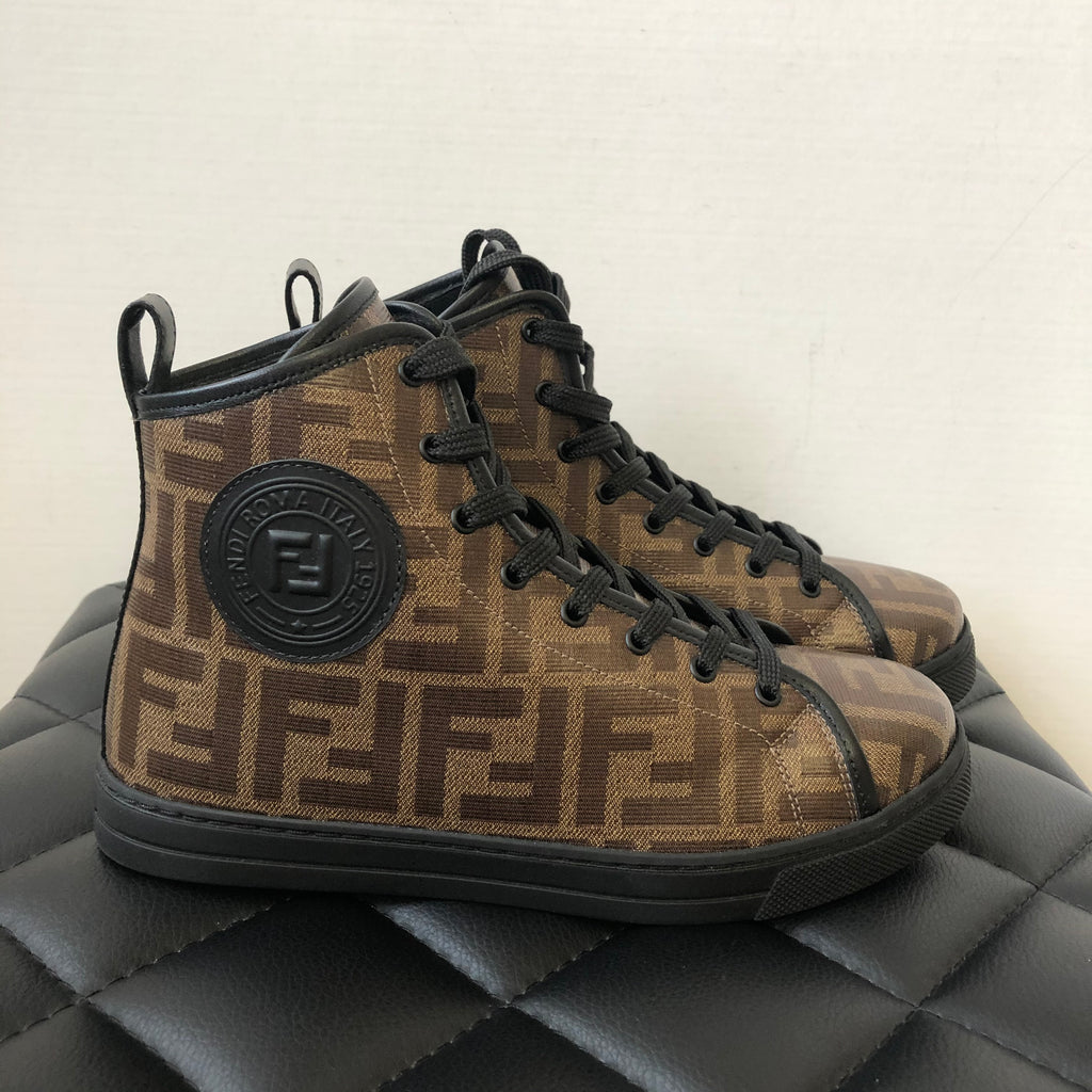 fendi logo high top sneakers