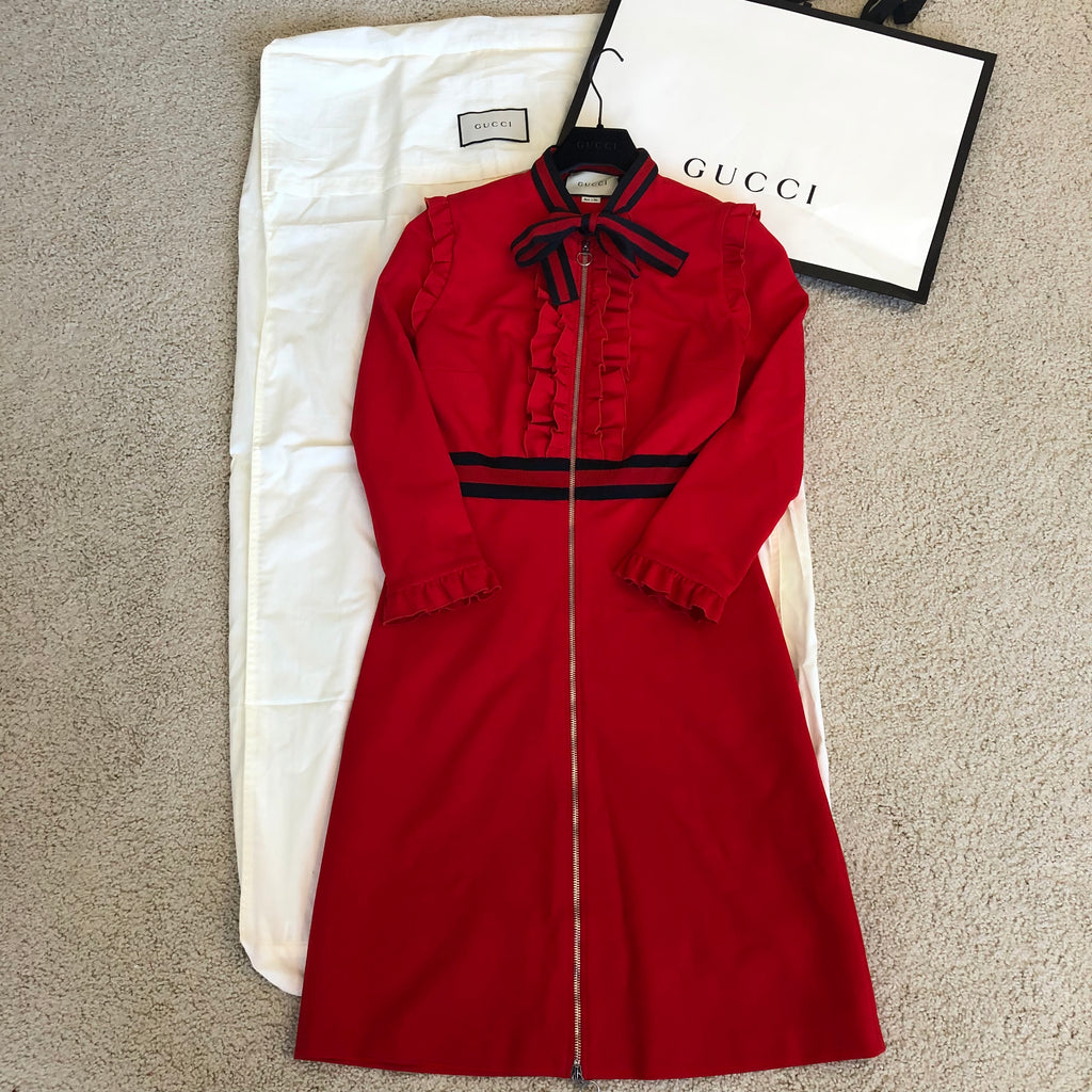 gucci jersey dress