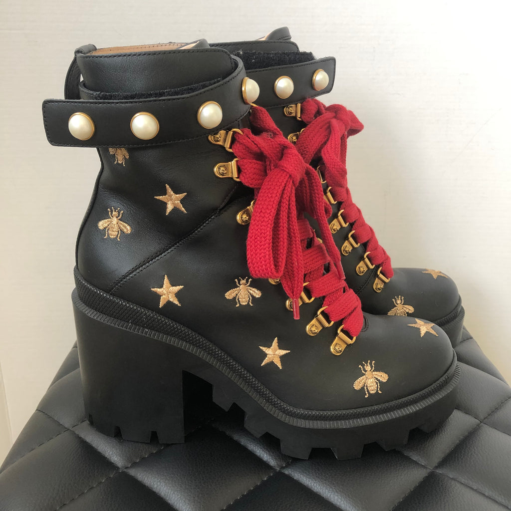gucci boots with stars