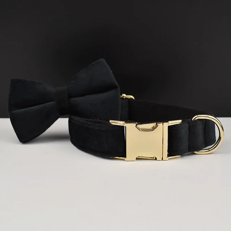 Black Velvet Dog Wedding Accessories