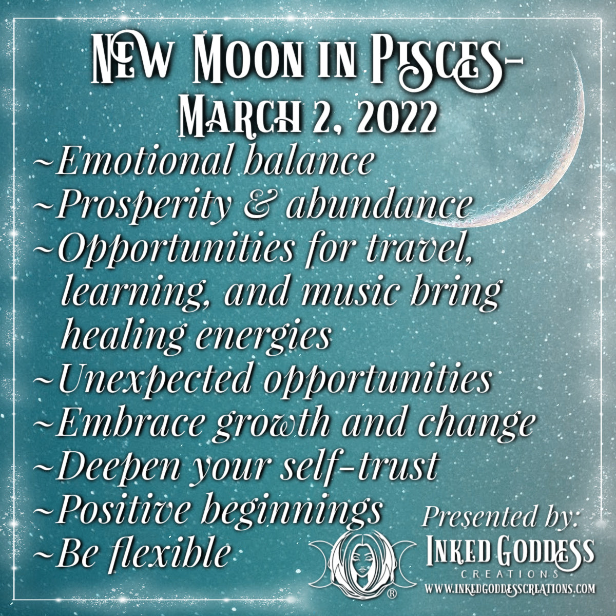 New Moon in Pisces March 2, 2022