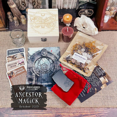 October 2023 Inked Goddess Creations Box: Ancestor Magick