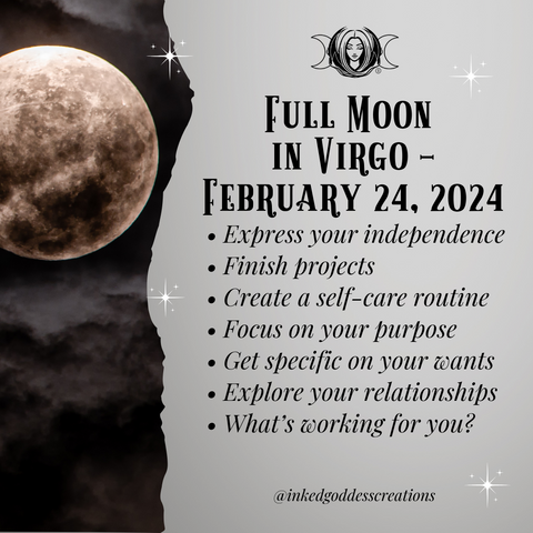 Full Moon in Virgo February 24, 2024