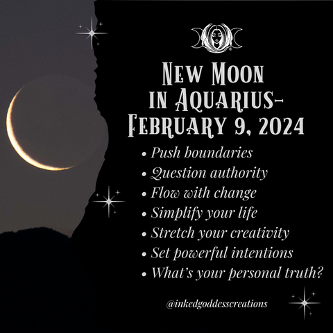 New Moon in Aquarius- February 9, 2024