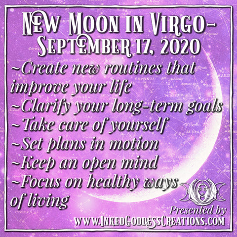New Moon in Virgo- September 17, 2020