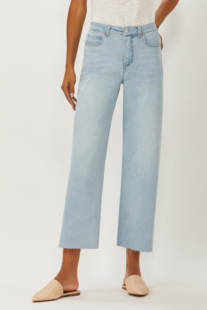 La Brea Wide Leg Cropped Jean - Light Wash