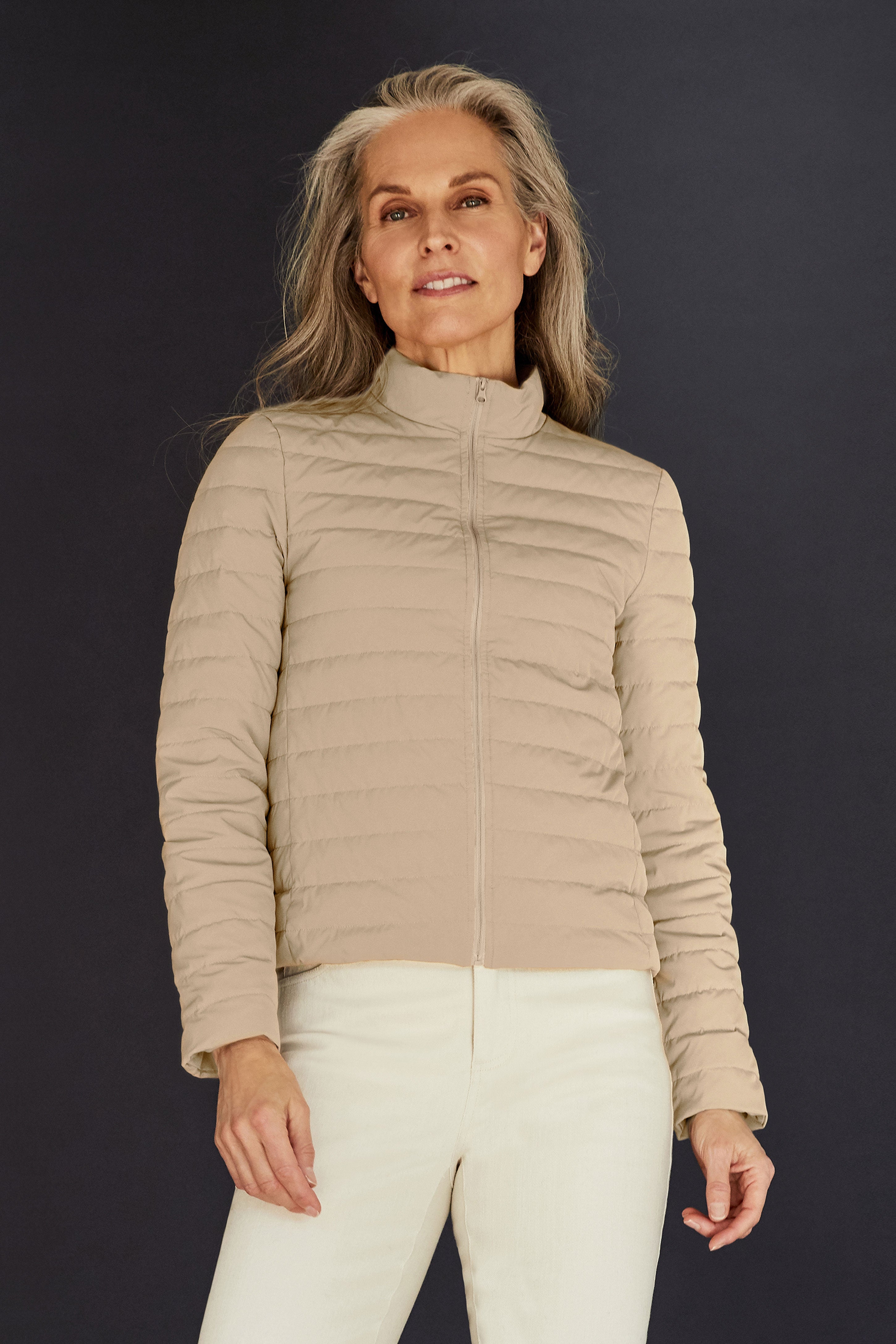 Funnel Neck with Down Inner Jacket