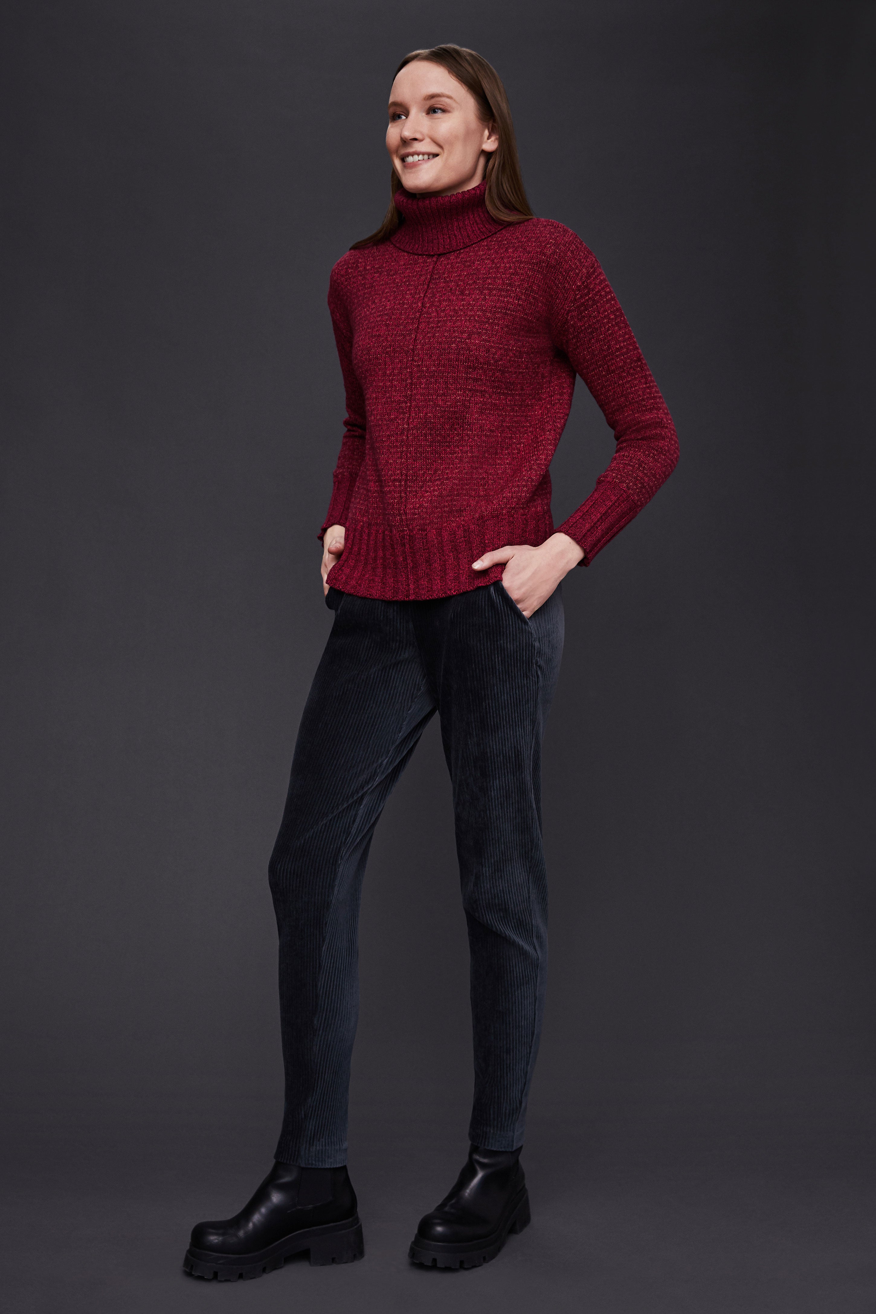 Roll Neck Boxy Sweater