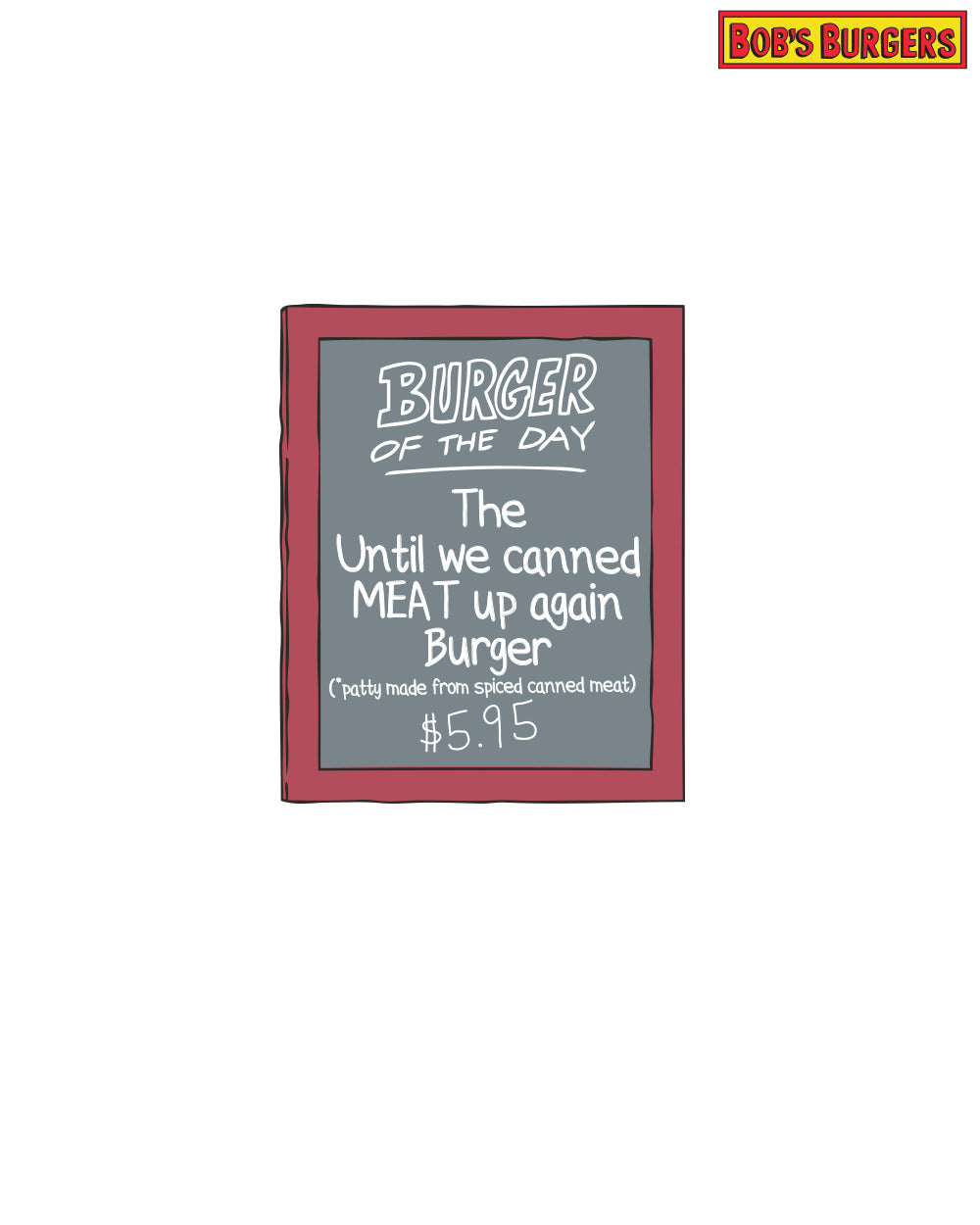 2021 Bob's Burgers Meat Up Burger of the Day pin (limited edition of 300) (pre-order, ships 8/15-8/30)