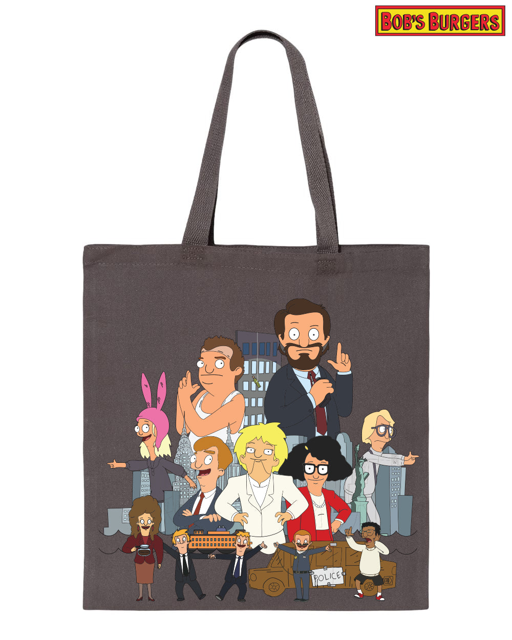 2021 Bob's Burgers Work Hard heavy canvas grocery tote (pre-order, ships 8/15-8/30)