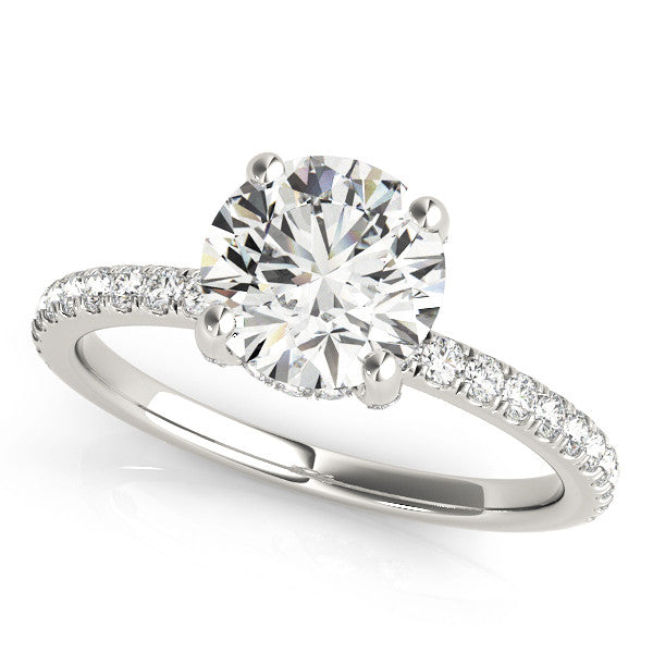 Classic Diamond Shank Solitaire Engagement Ring – Marquirettes