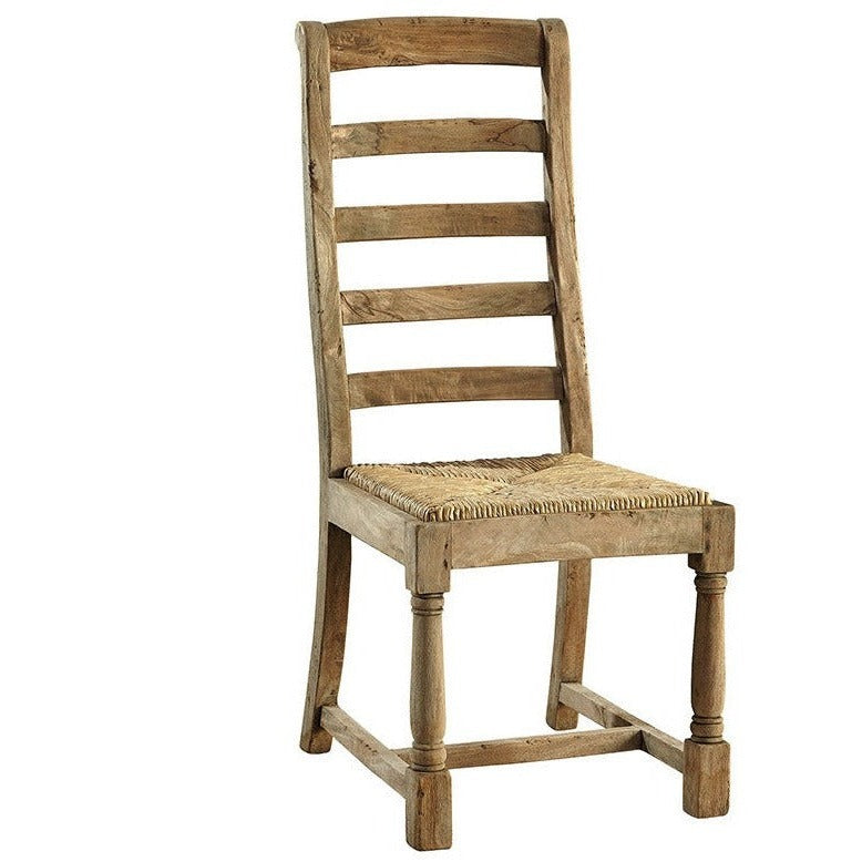 white wood side chair