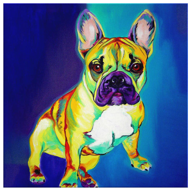 french bulldog framed art