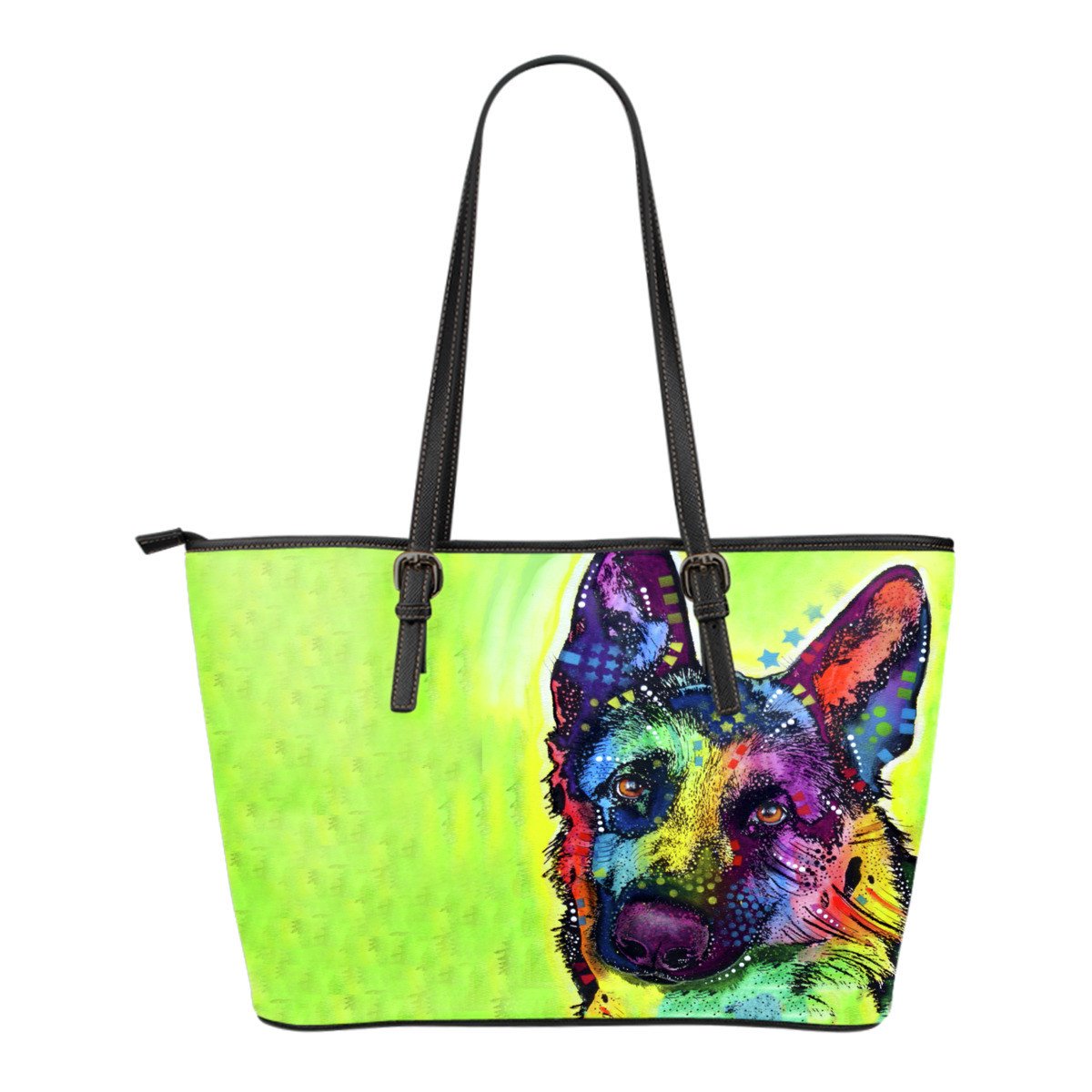 German Shepherd Series Leather Tote Bag (Small) - The TC Shop