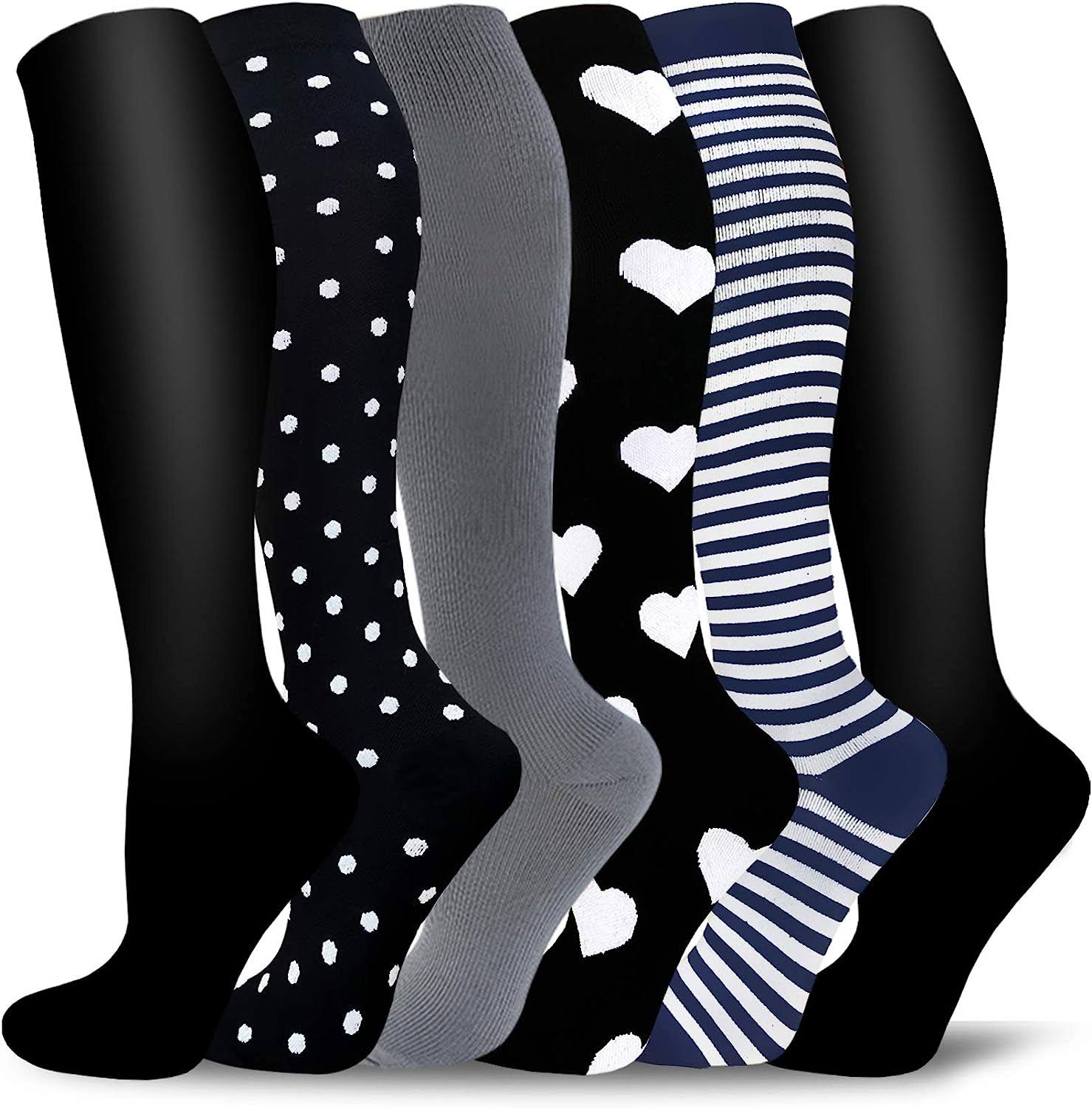 5 Pairs Copper Compression Socks for Men DZQ4_G1DKR00