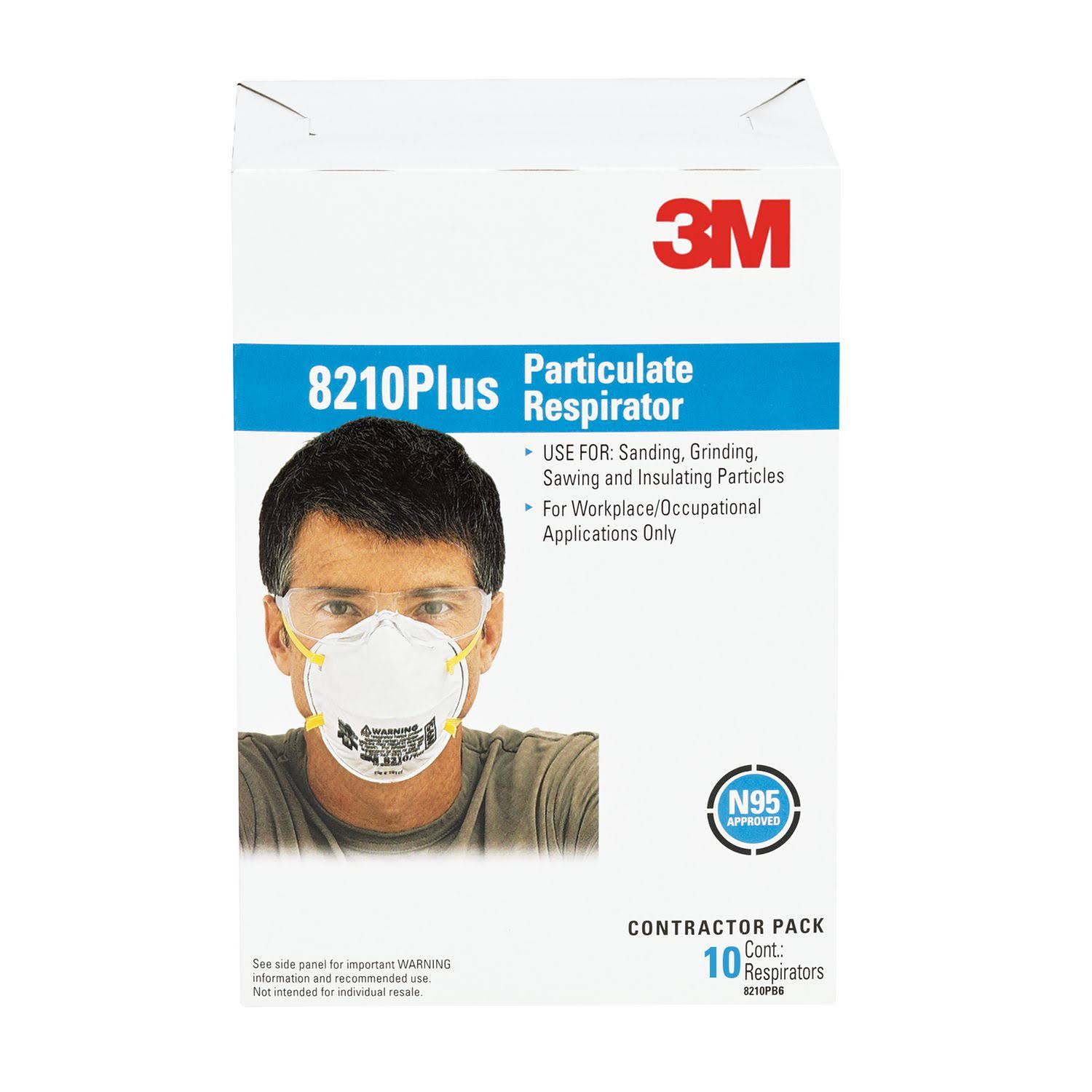 3M 8210 Particulate N95 Respirators – 20/Box LRN1_X4GDO75