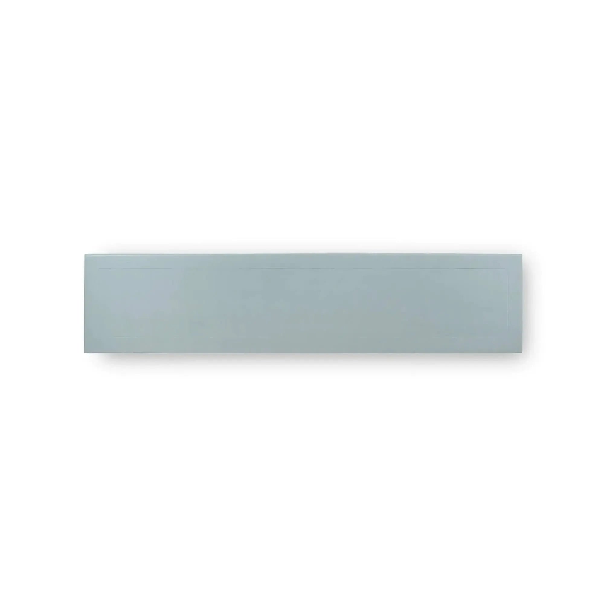 Frosted Blue Hamilton 4-Door Buffet with True White Interior and No Distressing