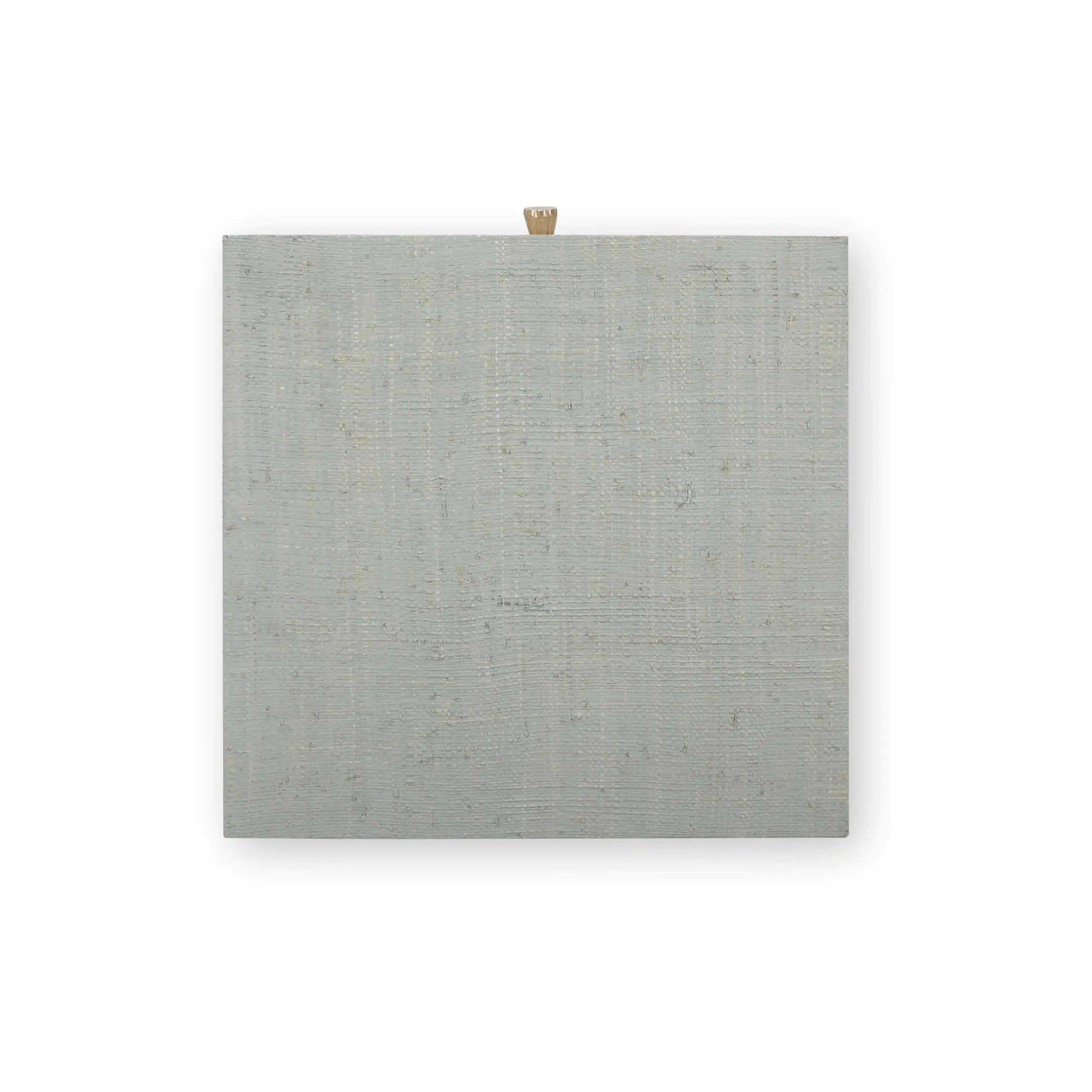 Pale Blue Washed Raffia Kagu End Table