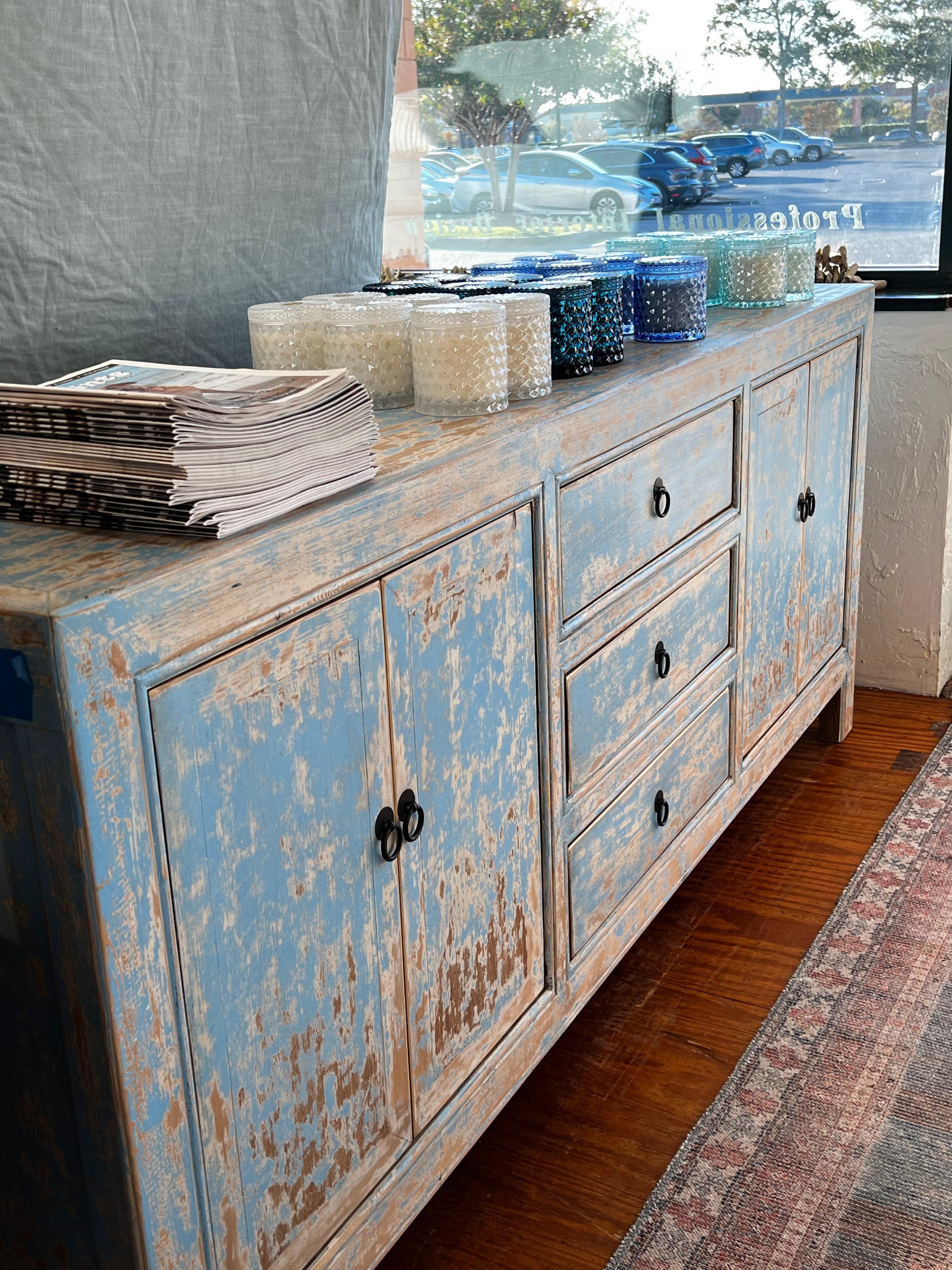 Blue - Dist Lily Cabinet